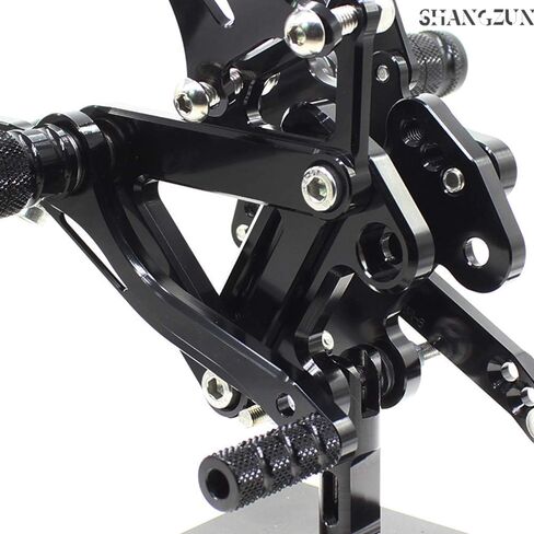 Shang Zun Fit Kawasaki Ninja 600 ZX6R ZX636 1999-2002، ZX9R 1999-2003، ZZR600 2005-2008 مجموعات خلفية للدراجة النارية أوتاد قدم مجموعات خلفية مسند للقدمين فرامل التحول قابل للتعديل in Kuwait