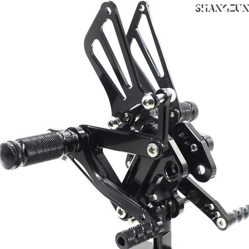 Shang Zun Fit Kawasaki Ninja 600 ZX6R ZX636 1999-2002، ZX9R 1999-2003، ZZR600 2005-2008 مجموعات خلفية للدراجة النارية أوتاد قدم مجموعات خلفية مسند للقدمين فرامل التحول قابل للتعديل in Kuwait