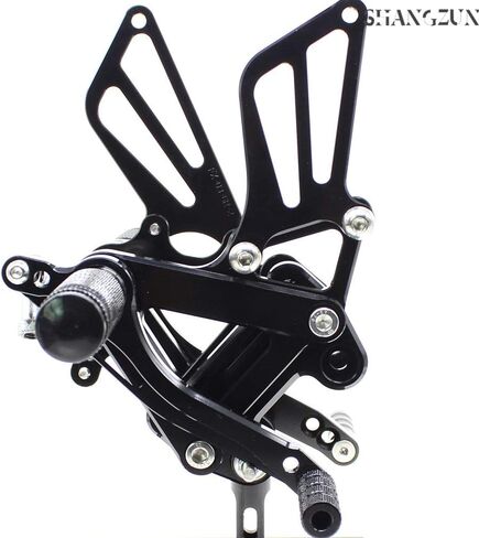 Shang Zun Fit Kawasaki Ninja 600 ZX6R ZX636 1999-2002، ZX9R 1999-2003، ZZR600 2005-2008 مجموعات خلفية للدراجة النارية أوتاد قدم مجموعات خلفية مسند للقدمين فرامل التحول قابل للتعديل in Kuwait