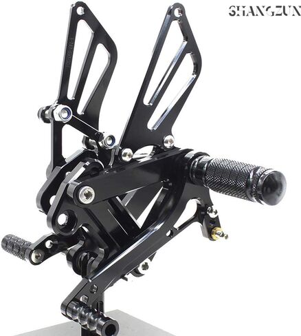 Shang Zun Fit Kawasaki Ninja 600 ZX6R ZX636 1999-2002، ZX9R 1999-2003، ZZR600 2005-2008 مجموعات خلفية للدراجة النارية أوتاد قدم مجموعات خلفية مسند للقدمين فرامل التحول قابل للتعديل in Kuwait