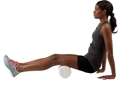 THERABAND Foam Roller, 36" Long High Density Pro Foam Roller Tool for Post-Workout Recovery & Pre-Workout Warm-Up, Roll Out Muscle Soreness, 6" Diameter, White in Saudi Arabia