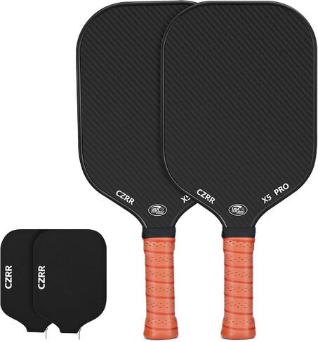 Pickleball Paddle, USA Pickleball Approved, 3K Raw Carbon Fiber Surface (CFS) High Grit & Spin, with 16MM Polypropylene Honeycomb Core, Ideal for Novice and Professional Players in Saudi Arabia