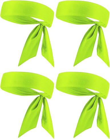 Head Tie, Tennis Headbands Tie Back, Sweat Wicking Ninja Karate Running Headband Headwrap for Men Women Kids Girls Boys in Saudi Arabia