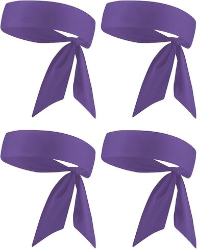 Head Tie, Tennis Headbands Tie Back, Sweat Wicking Ninja Karate Running Headband Headwrap for Men Women Kids Girls Boys in Saudi Arabia