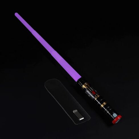 MewduMewdu Light Up Saber with Electronic Lights & FX Sound for Kids and Adults, Purple Blue Red Changing LED Light Expandable Saber Sword Toy for Roleplay(Standalone) in Saudi Arabia