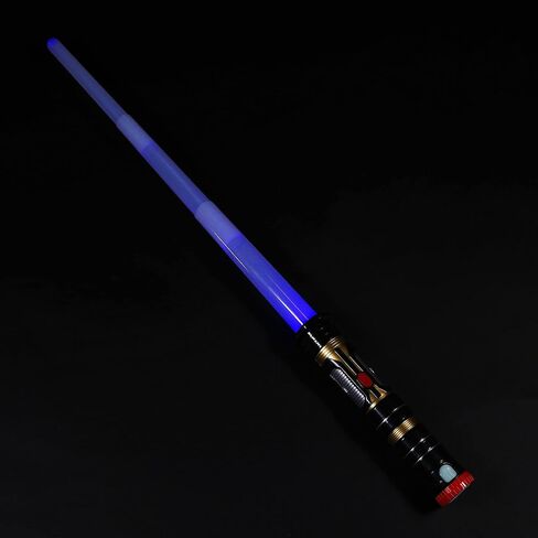 MewduMewdu Light Up Saber with Electronic Lights & FX Sound for Kids and Adults, Purple Blue Red Changing LED Light Expandable Saber Sword Toy for Roleplay(Standalone) in Saudi Arabia
