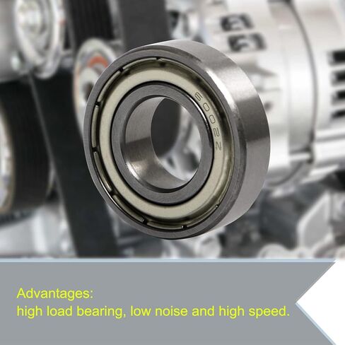 Aopin Skateboards Bearings Ball Bearings 6001Z (ID 28 x OD 12 x T 8 mm) Applicable for Skateboards, 3D Printer, Inline Skates, Roller Skates, Longboards, Scooters, 2 Pack in Kuwait