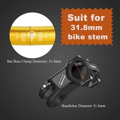 مقود الدراجة الجبلية - مقود الدراجة بمشبك 31.8 مم، العرض 720 مم/780 مم - قضيب رفع من سبائك الألومنيوم لدراجة MTB in Kuwait