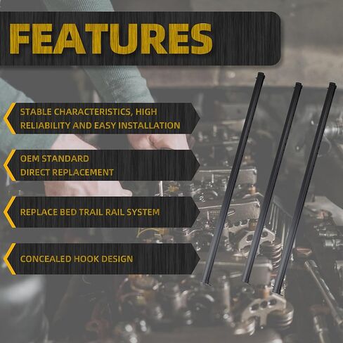 نظام السكك الحديدية Dasbecan Bed Trail متوافق مع 2020 2021 2022 2023 Jeep Gladiator استبدال #82215956 in Kuwait