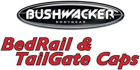 قبعات Bushwacker Ultimate BedRail - DiamondBack مع فتحات الأوتاد | طقم مكون من قطعتين، أسود، لمسة نهائية ناعمة | 59512 | يناسب 2002-2008 دودج رام 1500؛ 2003-2009 رام 2500، 3500 فليت سايد مع سرير 6.5 بوصة in Kuwait