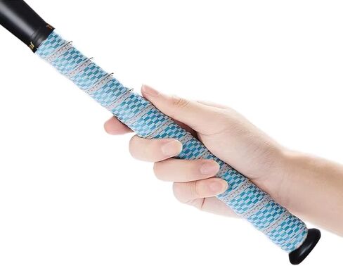 شريط قبضة مضرب بيسبول 1.75 مم | أداء مناسب لجميع الأحوال الجوية وأشرطة مضرب ناعمة وممتصة للصدمات | شريط قبضة بيسبول لاصق بالكامل ومقطع مسبقًا (رمادي) in Kuwait