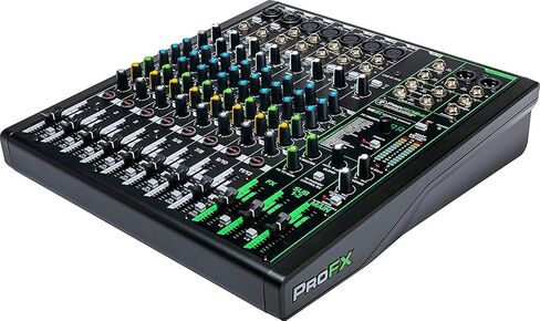Mackie ProFX12v3 12-Channel Mixer with Built-in Effects and USB + Pro Headphone with Pair of EMB XLR Cable and Gravity Magnet Phone Holder Bundle, TH02 (2)+M in Saudi Arabia