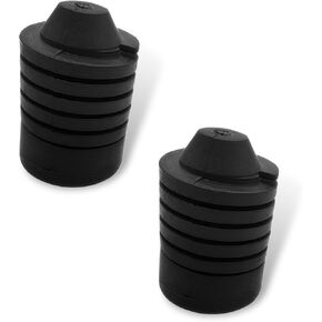 2 PCS Car Hood Block, Integrated Noise Reduction Buffer Anti-Collision Bumper Rubber Block, OEM #90541-15019 Accessories, Compatible with Highlander Rongfang Corolla Tundra Runner (Black)