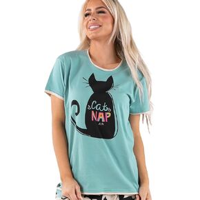 Lazy One Pajamas for Women, Cute Pajama Tops, Cat and Dog Pajamas for Women, Comfy Women's Tees