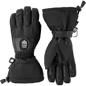 Hestra Unisex Heater Gauntlet 5-Finger Gloves, Waterproof, Leather Electric Warming Alpine Ski Gloves for Men & Women