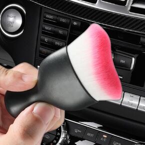 Zlirfy Car Interior Detailing Brush,Car Cleaning Brush Dust Collectors,Soft Bristle Cleaning Brush Car Detailing Brush Dusting Brush,Car Interior Cleaning Tool Auto Detail Brush (Black)