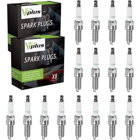 Vplus 16pcs Spark Plugs 4469 LFR5AIX-11 Compatible with Ram 1500 2500 3500 5.7L V8 2011-2017, Replace # BY481LFR5A, MsZ602090 Iridium Spark Plug