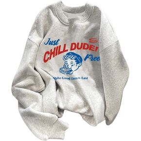 SOLY HUX Graphic Sweatshirts for Men Crewneck Long Sleeve Drop Shoulder Letter Print Pullover Tops