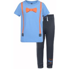 Blippi Boys 2 Piece Short Sleeve T-Shirt and Pants Set for Toddler and Big Kids