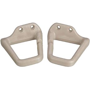 Compatible with Chevrolet Camaro 1993-2002, Beige Slotted Seat Belt Guide Loops, Compatible with Pontiac Firebird 1993-2002, 16817202 16817203 - Beige