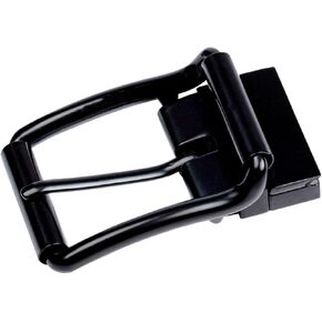 1 3/8" (35mm) Men's Reversible Belt Buckle Roller Buckle Replacement Belt Buckle Black