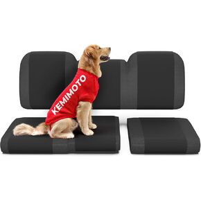 KEMIMOTO 1680D UTV Seat Covers Set Compatible with Polaris Ranger 1000 2020-2025, Polaris Ranger XP 1000 2017-2021, Oxford Fabric Pet Toenail Proof Accessories