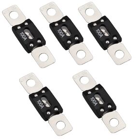 32V ANM MEGA/AMG Fuse 100A, Bolt Fuses 100A, High Current Bolt Mount Fuses for Cars, Trucks, Construction Vehicles, Buses, Caravans 5PCS