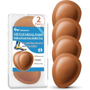 Ball of Foot Cushions for Women Men, 2 Pairs Metatarsal Pads All Day Pain Relief and Comfort for Metatarsalgia, Morton's Neuroma, 1/3 Inch Thick Foot Pads-S