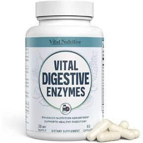 Vital Digestive Enzymes with Makzyme-Pro™ – Advanced Probiotic Complex for Digestive Support, Gut Health, Nutrient Absorption & Energy