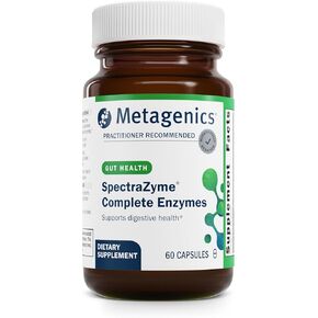 Metagenics SpectraZyme Complete Enzyme Complex - Digestive Enzymes Supplement - Digestive Health for Men & Women* - Non-GMO - 180 Capsules