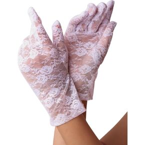 Sacina Flower Lace Gloves, Goth Gothic Accessories, Y2k Lolita Accessories, Vintage Accessories, Costume Accessories