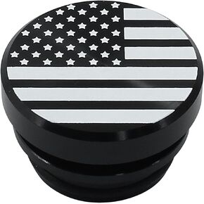 Car Cigarette Lighter Plug Cover,Billet Aluminum Cigarette Lighter Button,Waterproof Dustproof Car Lighter Accessories for Most Vehicles and Boats with 12 Volt Power Source (Flag/Black)