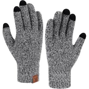 FZ FANTASTIC ZONE Winter Warm Knit Touchscreen Gloves for Women Cold Weather Thermal Texting Working Gloves Womens Gifts