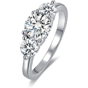 Solitaire Moissanite Engagement Rings 925 Sterling Silver 1CT Halo Promise Rings D Color VVS1 Lab Created Wedding Bands Moissanite Ring For Women
