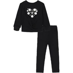 Kids Headquarters girls 2pc Hacci Legging Set