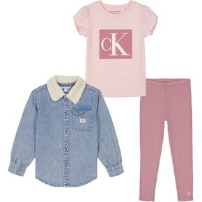 Calvin Klein girls 3pc Jacket Pant Set