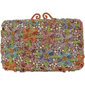HUANG ZHUANG Bling Elegant Crystal Clutch Purse Luxury Rhinestone Evening Bag Prom Women Party Wedding Handbag