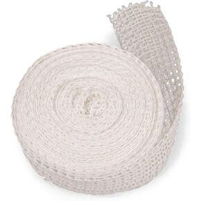 The Sausage Maker® 50ft Meat Netting Roll Size 16, Elastic Butchers Twine Cooking String Food Net For Small Roasts, Large Pork Loin, USA Made, BPA Free Stretchable Poly-Cotton Mesh, 4.5" Dia