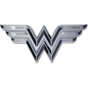 Elektroplate Premium Officially Licensed DC Comics Wonder Woman All Metal 3D Chrome Emblem for Cars, Trucks, and All Auto | Universal Fit at 4.25" x 2.0"| Weatherproof in Kuwait