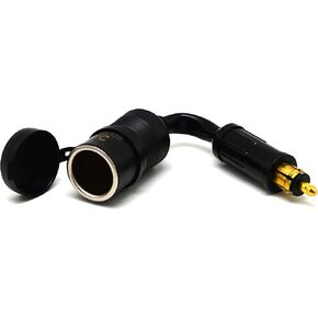 Cliff Top DIN to Cigarette Lighter Adapter - 4.5 cm Hard Wire Cable Extension