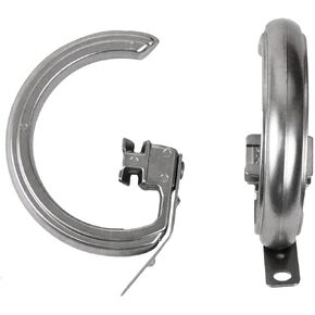 Rod Desyne Decorative Traverse Rod Rings, Satin Nickel, 10 Piece