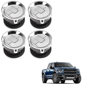 4PCS Front Interior Dashboard Louvre AC Heater Bright Silver Air Vent Cover Duct Chrome Set for Ford F150 Lobo 09-14 Replaces 9L3Z-19893-CA CL3Z19893EA 9L3Z19893AA 9L3Z19893CA