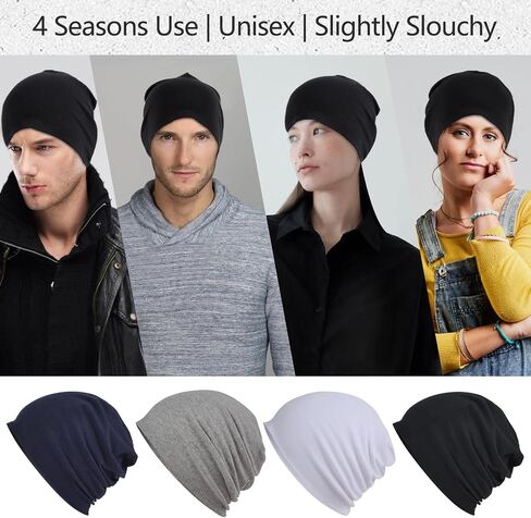 XURIGOX Cotton Beanie Hats for Men Women Stretchy Workout Cap, Helmet Liner, Lightweight Running Hat, Athletic Skullcap in Saudi Arabia