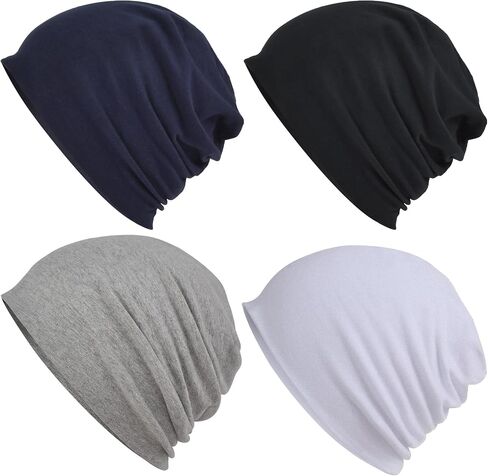 XURIGOX Cotton Beanie Hats for Men Women Stretchy Workout Cap, Helmet Liner, Lightweight Running Hat, Athletic Skullcap in Saudi Arabia