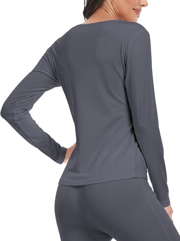 ZUTY 3 Pack Long Sleeve Thermal Shirts for Women Tops Long Johns Lightweight Winter Clothes Warm Base Layer in Saudi Arabia