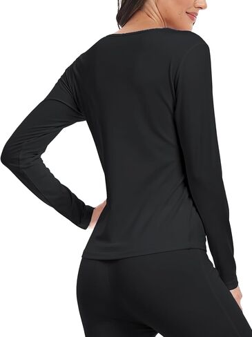 ZUTY 3 Pack Long Sleeve Thermal Shirts for Women Tops Long Johns Lightweight Winter Clothes Warm Base Layer in Saudi Arabia