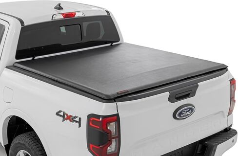 Rough Country Soft Roll-Up Truck Bed Cover, Truck Tonneau Covers for Ford Ranger (2024-2025) - Fits 5' (60") Bed, Weather-Resistant, Roll Up Bed Cover in Saudi Arabia