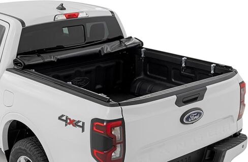 Rough Country Soft Roll-Up Truck Bed Cover, Truck Tonneau Covers for Ford Ranger (2024-2025) - Fits 5' (60") Bed, Weather-Resistant, Roll Up Bed Cover in Saudi Arabia