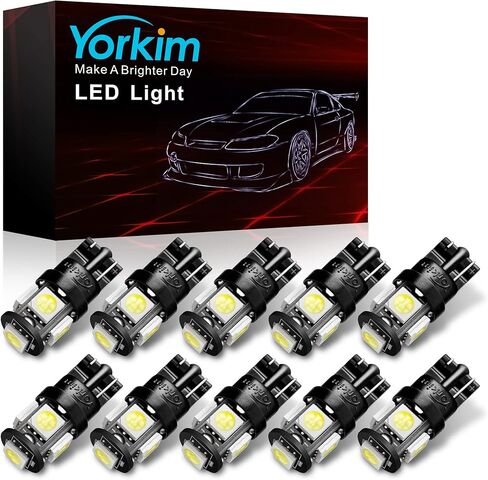 Yorkim 3157 LED Light Bulbs White Super Bright, 3056 3156 3156A 3057 4057 3157 4157 T25 LED Bulbs for Brake Lights, Backup Reverse Lights， Reverse Tail Lights - Pack of 10 in Saudi Arabia