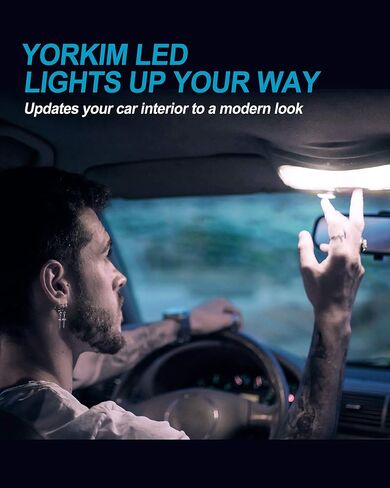 Yorkim 3157 LED Light Bulbs White Super Bright, 3056 3156 3156A 3057 4057 3157 4157 T25 LED Bulbs for Brake Lights, Backup Reverse Lights， Reverse Tail Lights - Pack of 10 in Saudi Arabia